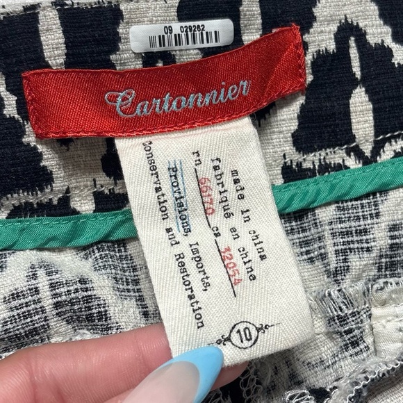 Anthropologie Cartonnier High Waist Shorts Size 10 - Picture 3 of 5